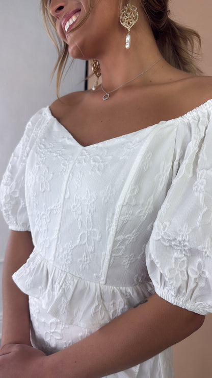Love Grows Top, White