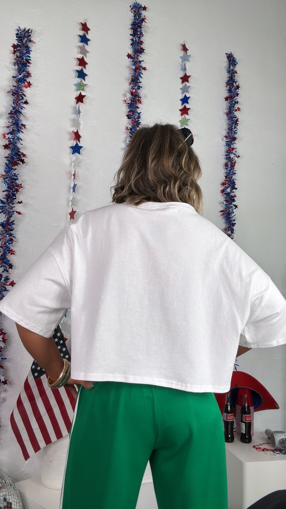Born & Raised Graphic Detail Top, Off white