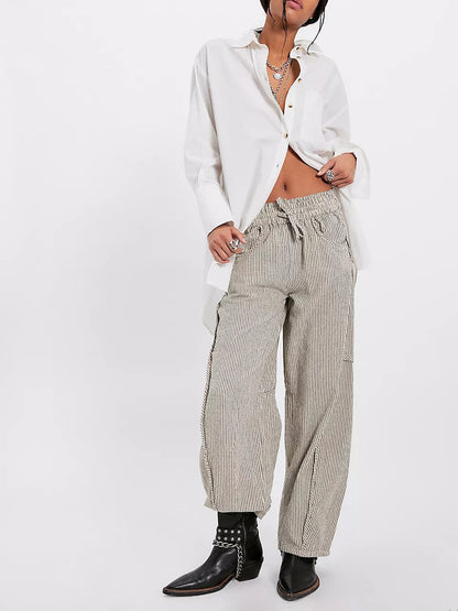 FREE PEOPLE Something Good Pull-On Barrel Pants