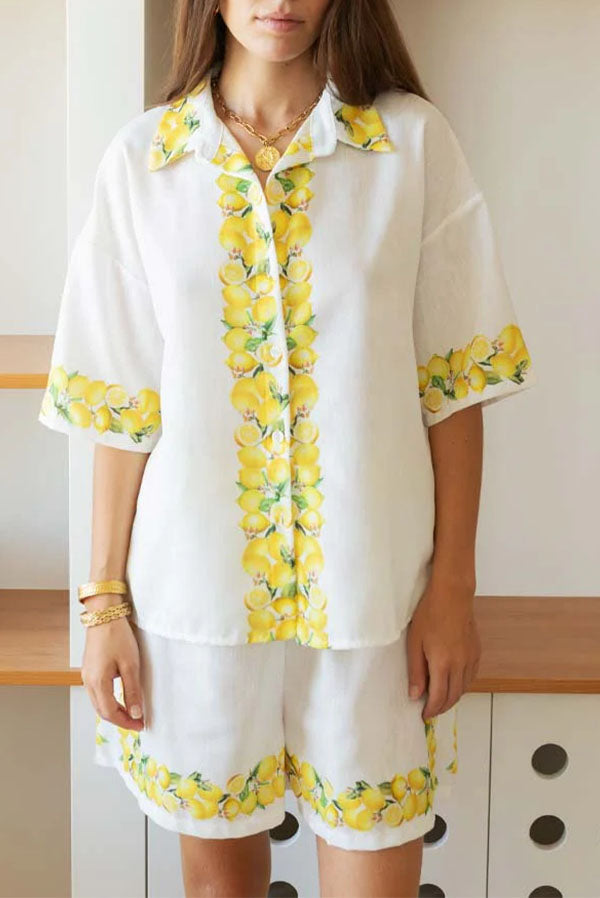 Seaside Holiday Striped Loungewear Set
