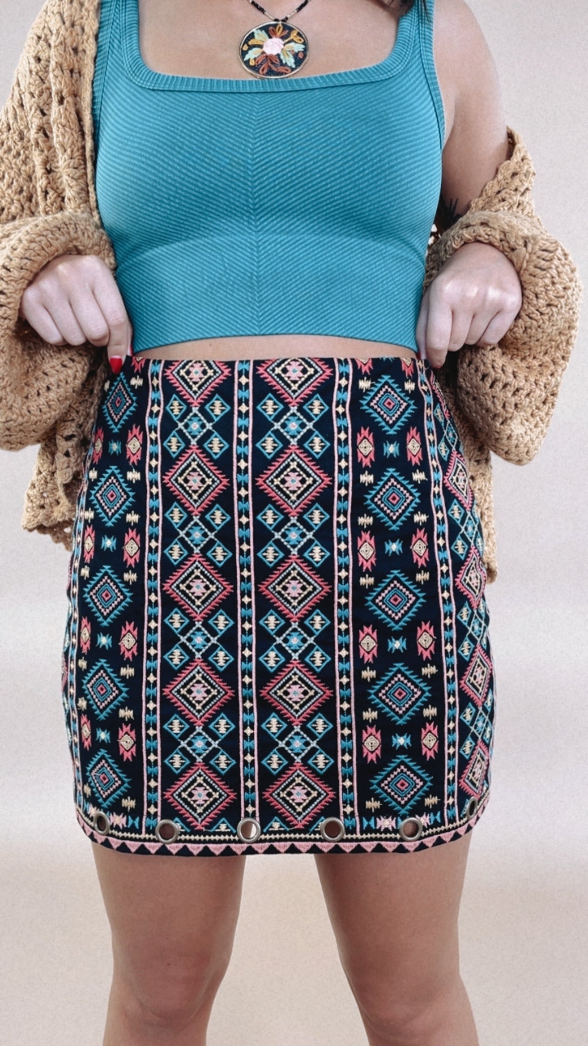 Give Me Your Attention Mini Skirt, Black