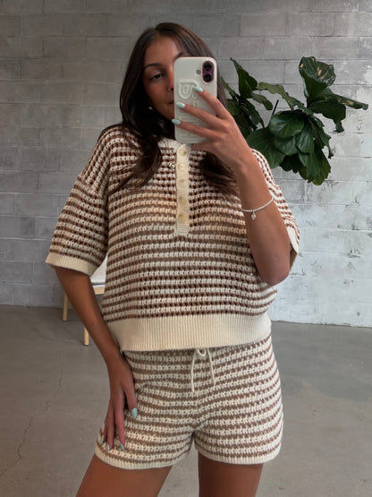 Z SUPPLY Kylo Striped Polo Sweater