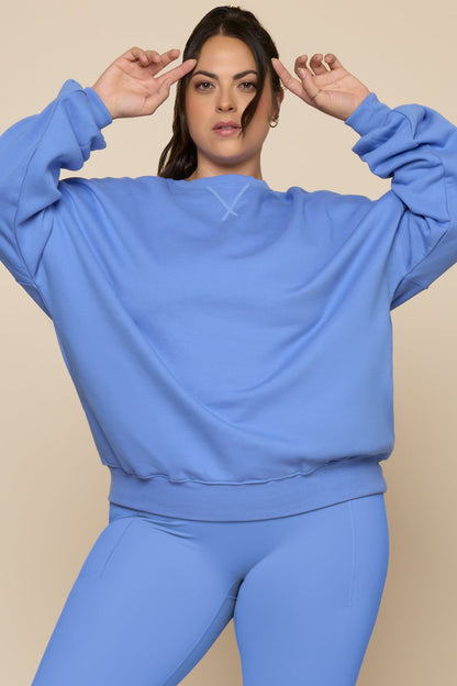 Cloud Crewneck Sweater - Nordic Blue