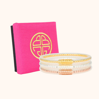 BuDhaGirl: BIBI All Weather Bangles(set of 3)- Serenity Prayer