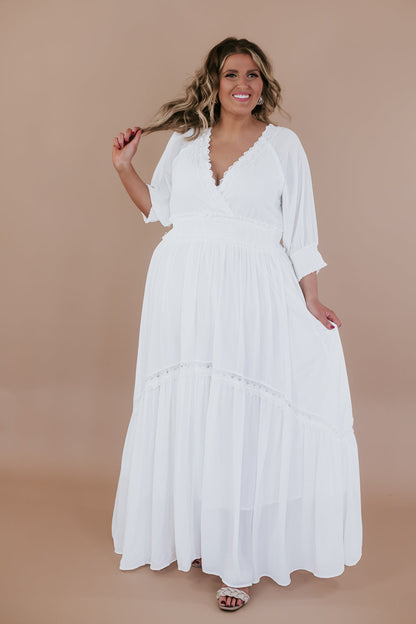ECB Exclusive: Most Admired Maxi Dress , White