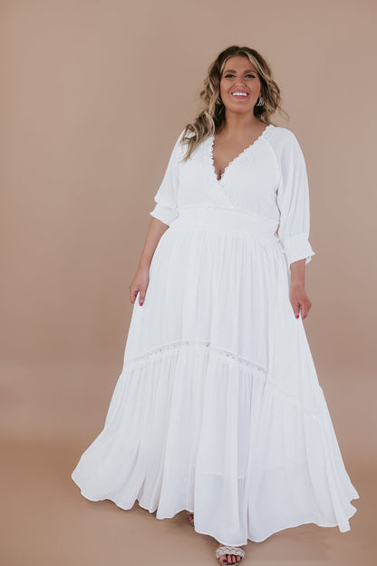 ECB Exclusive: Most Admired Maxi Dress , White