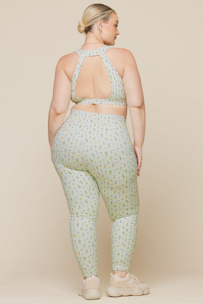 Cargo Legging with Pockets - Meadow