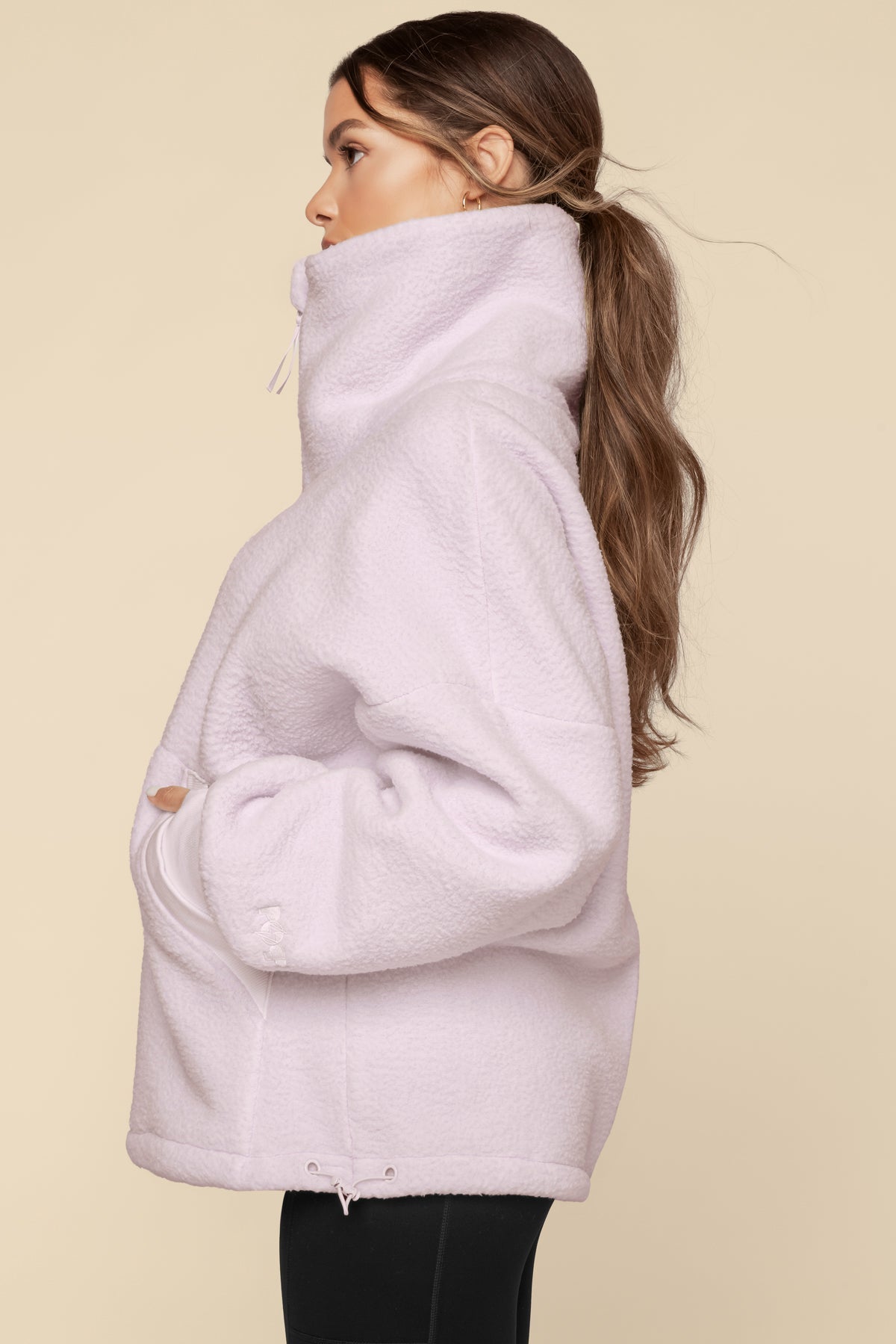 Big Hug Fleece Half Zip Sweater - Orchid Ice