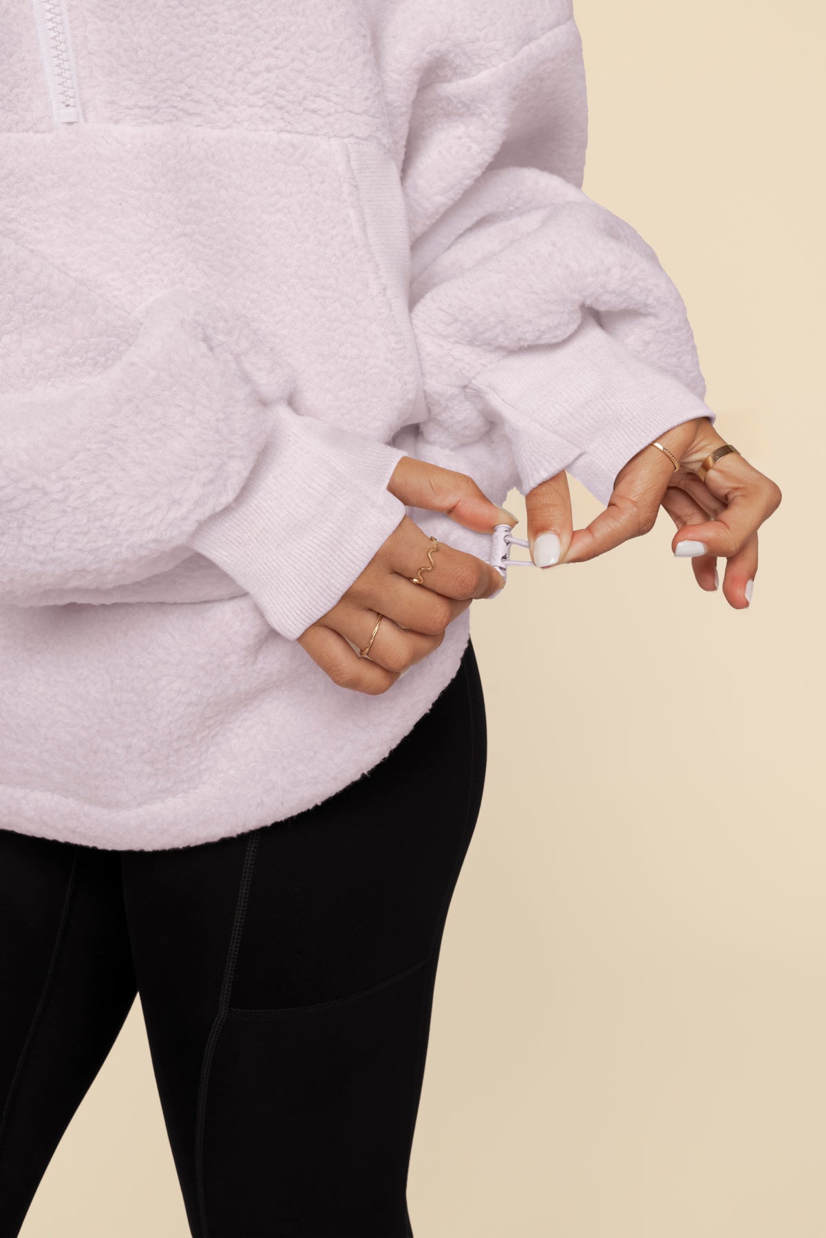 Big Hug Fleece Half Zip Sweater - Orchid Ice