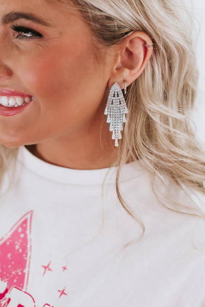 Glisten Babe Dangle Earring, Silver