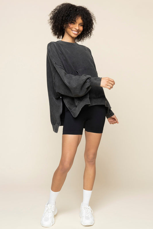 Boxy Crewneck - Vintage Black