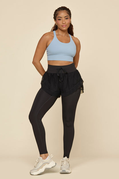 Cadence Short with Legging - Black