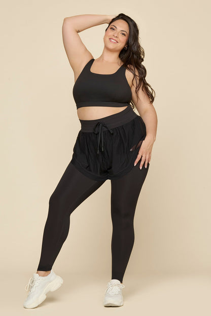 Cadence Short with Legging - Black