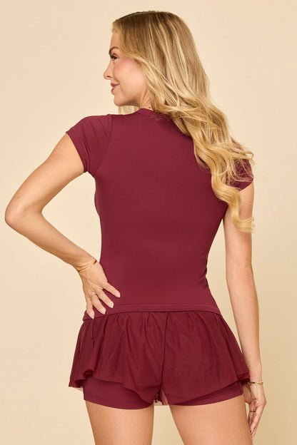 Call Me Baby Tee - Crimson