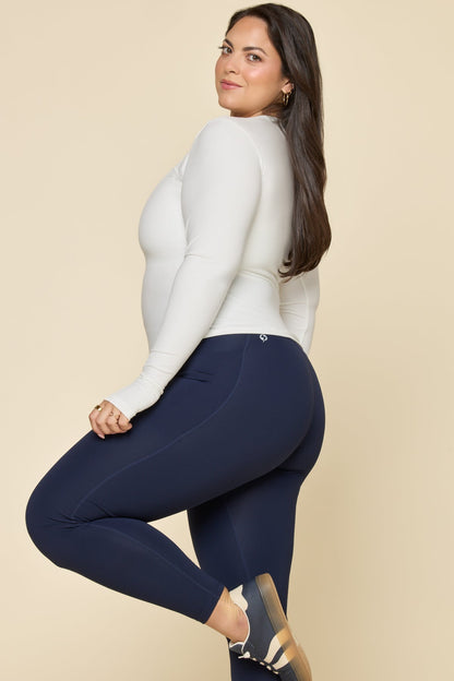 Call Me Baby Long Sleeve Top - White