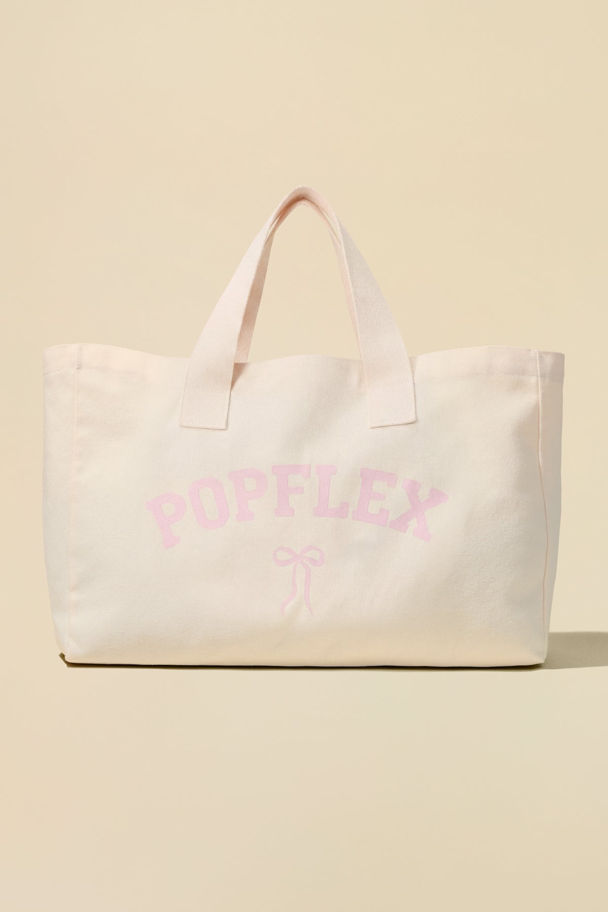 POPFLEX® Bow Canvas Tote - Tutu Pink