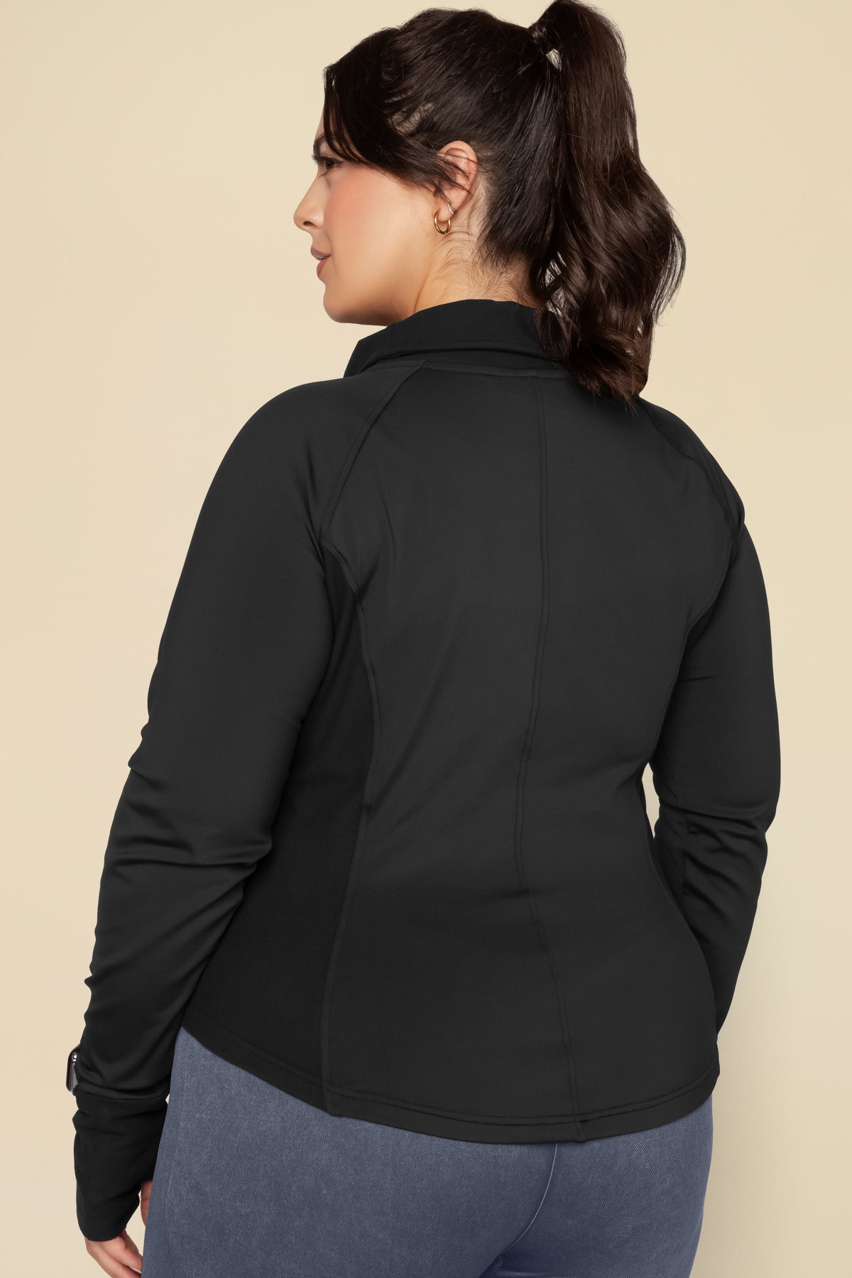 Chasing Pavements Mockneck Pullover - Black