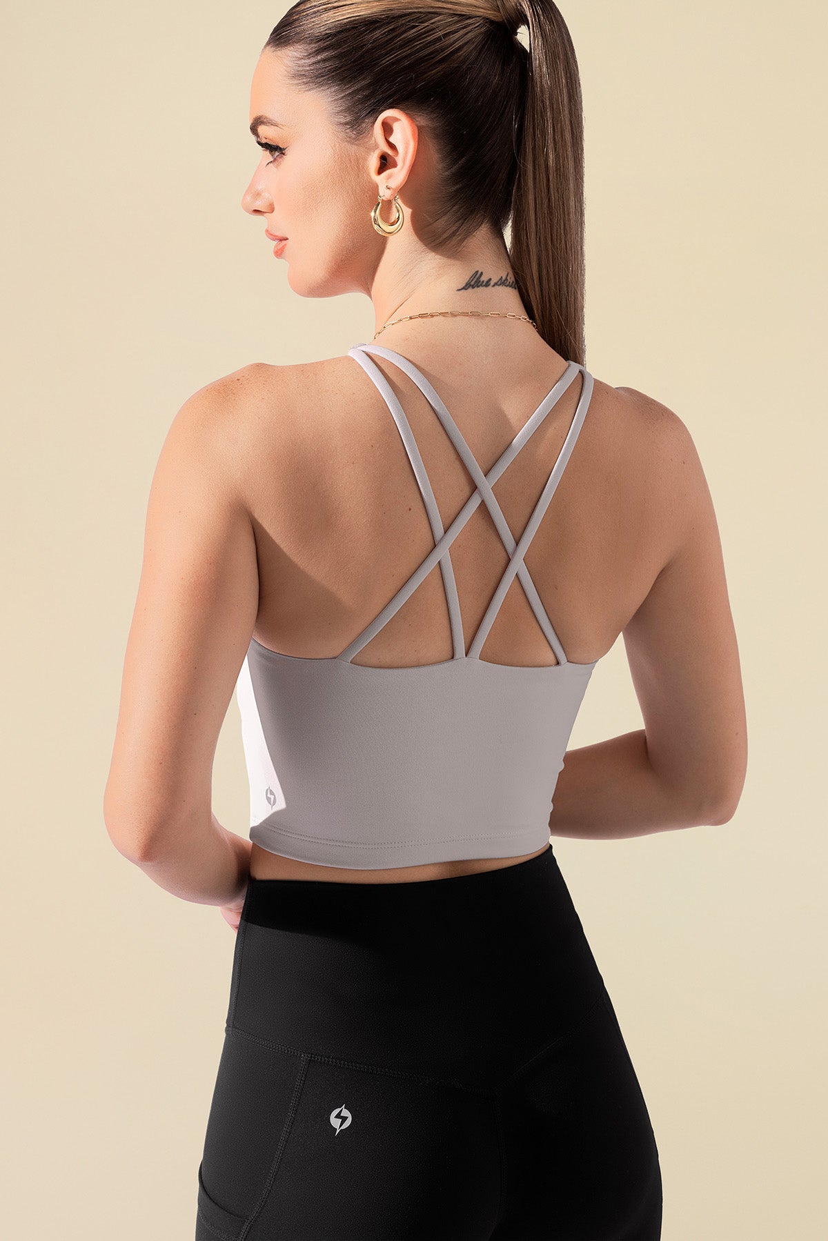 Cleo Corset Crop Bralette - Smoky Lilac