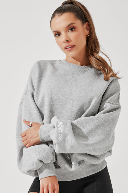 Cloud Crewneck Sweater - Heather Grey