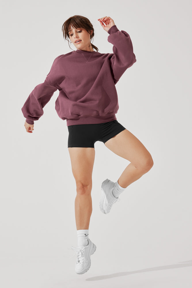 Cloud Crewneck Sweater - Merlot