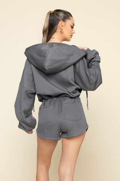 Cloud Romper - Smoke