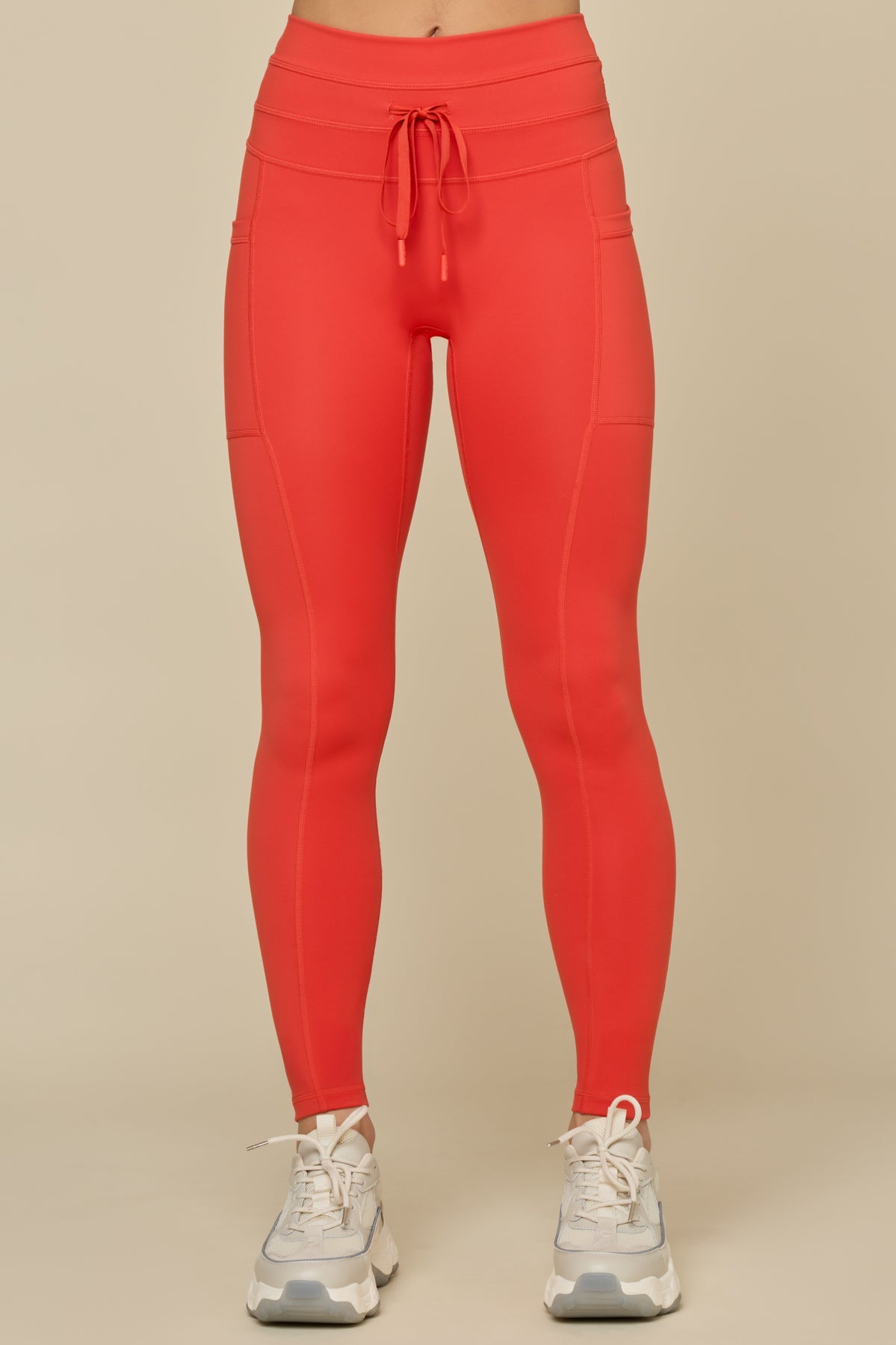 Cargo Legging with Pockets - Cayenne