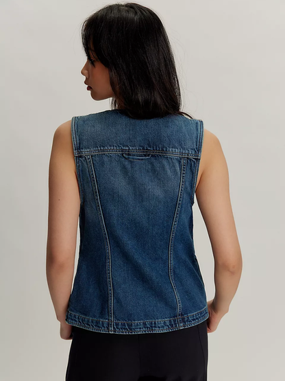 FREE PEOPLE Maris Denim Vest