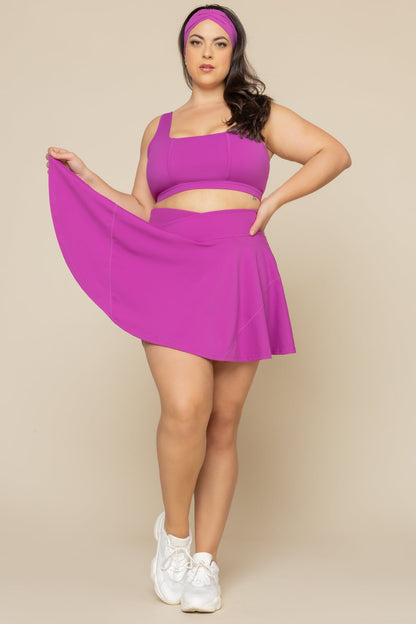Crisscross Hourglass® Twirl Skort - Royal Orchid
