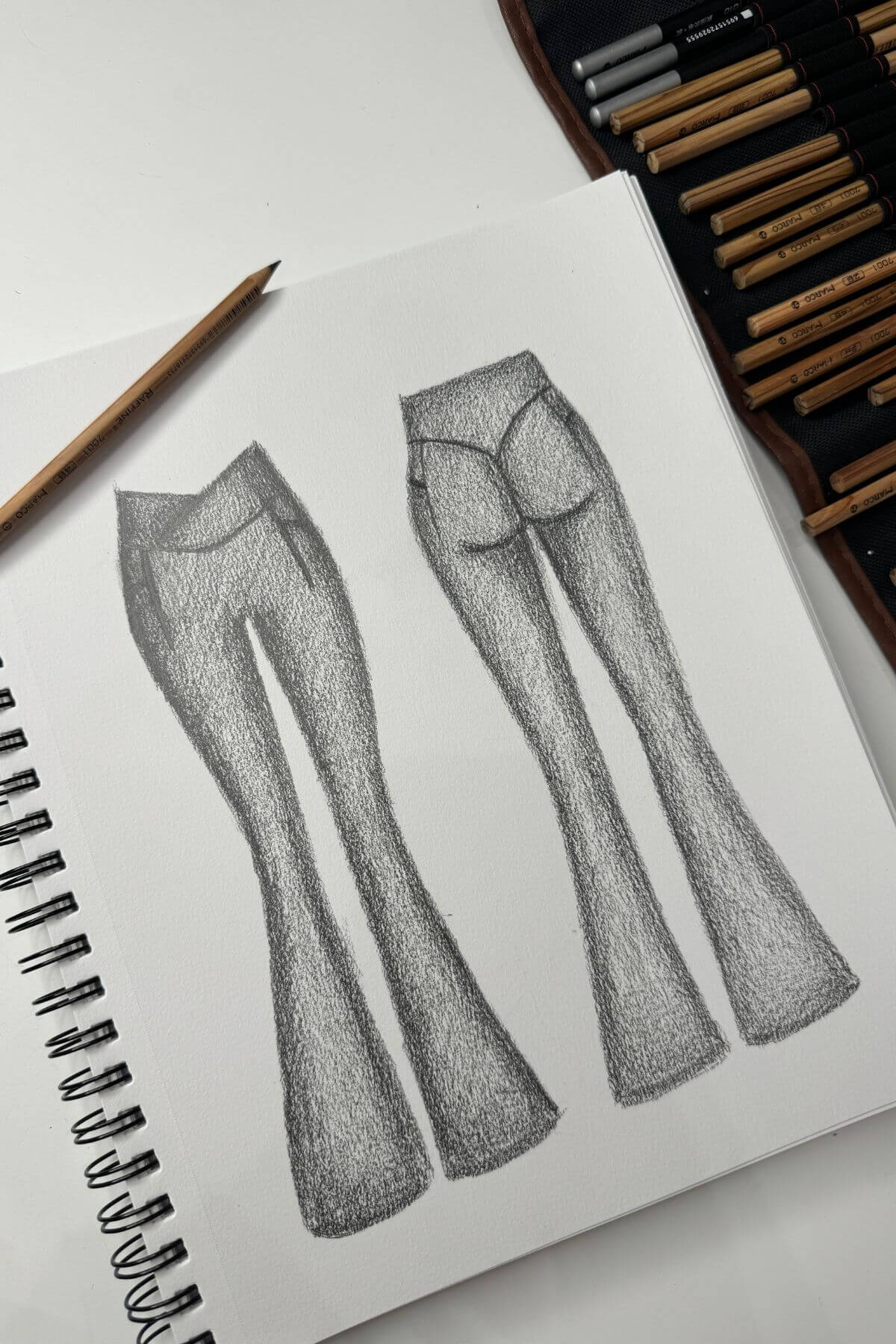 Crisscross Hourglass® Flared Legging with Pockets - Forestwood