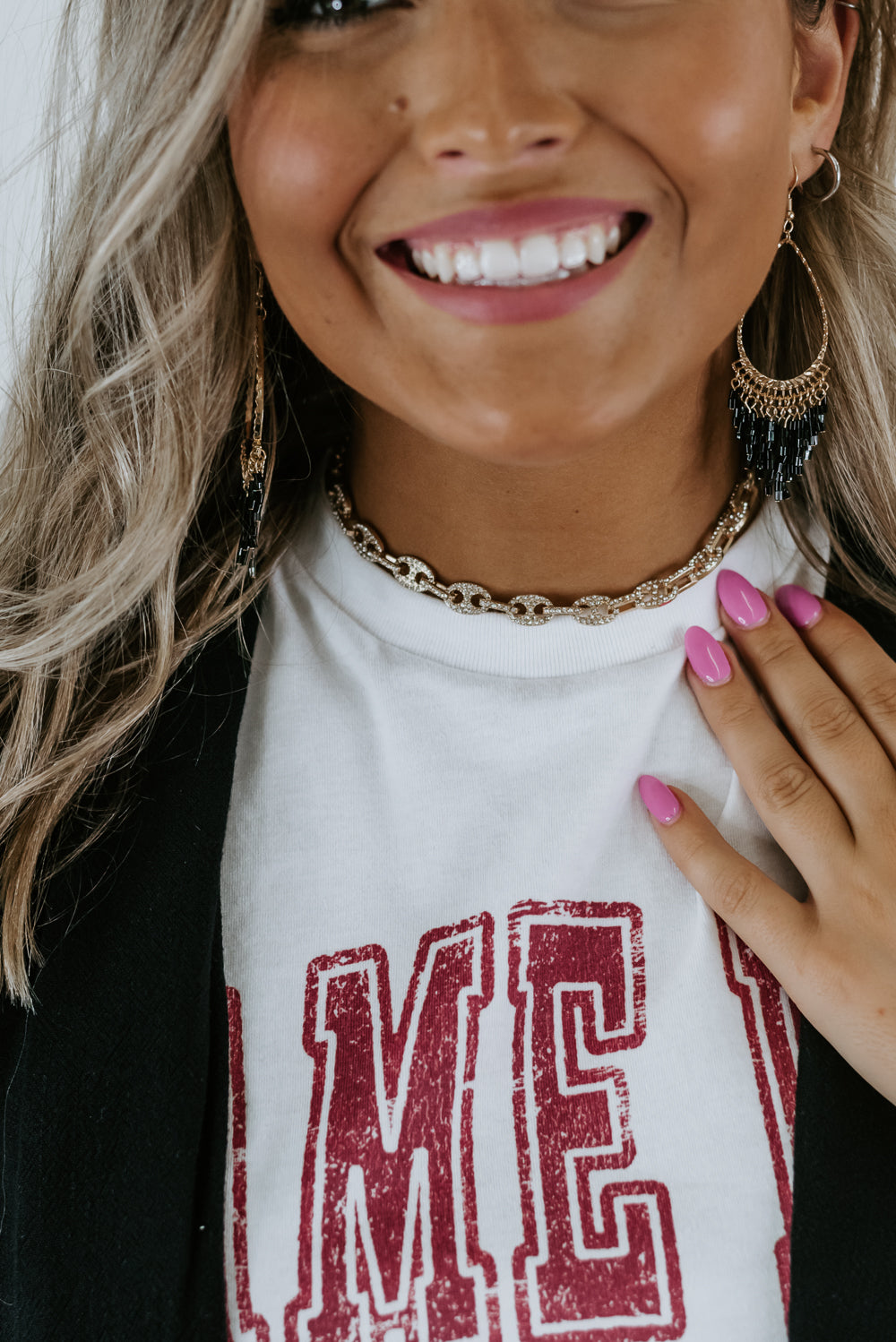 Chain Link Necklace, Gold