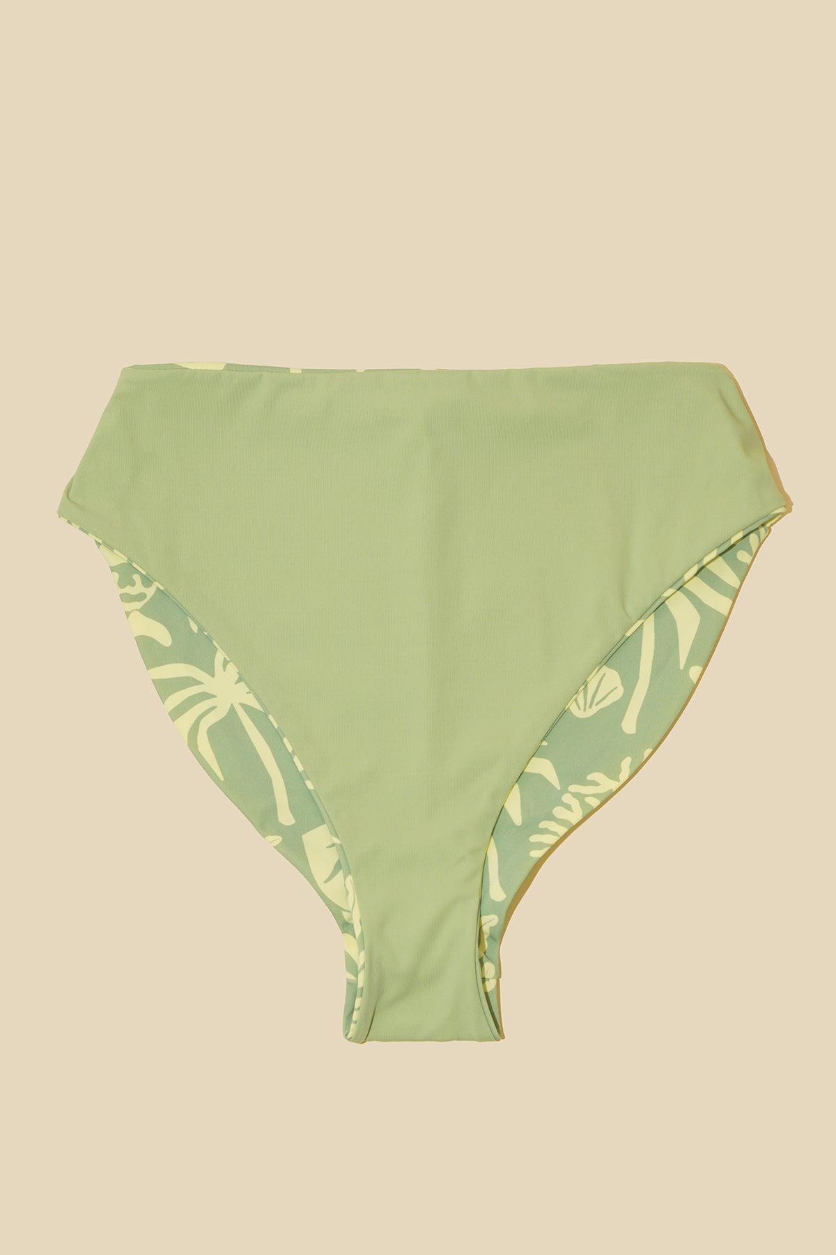High Tide Reversible Cheeky Bikini Bottom - Coral Coast