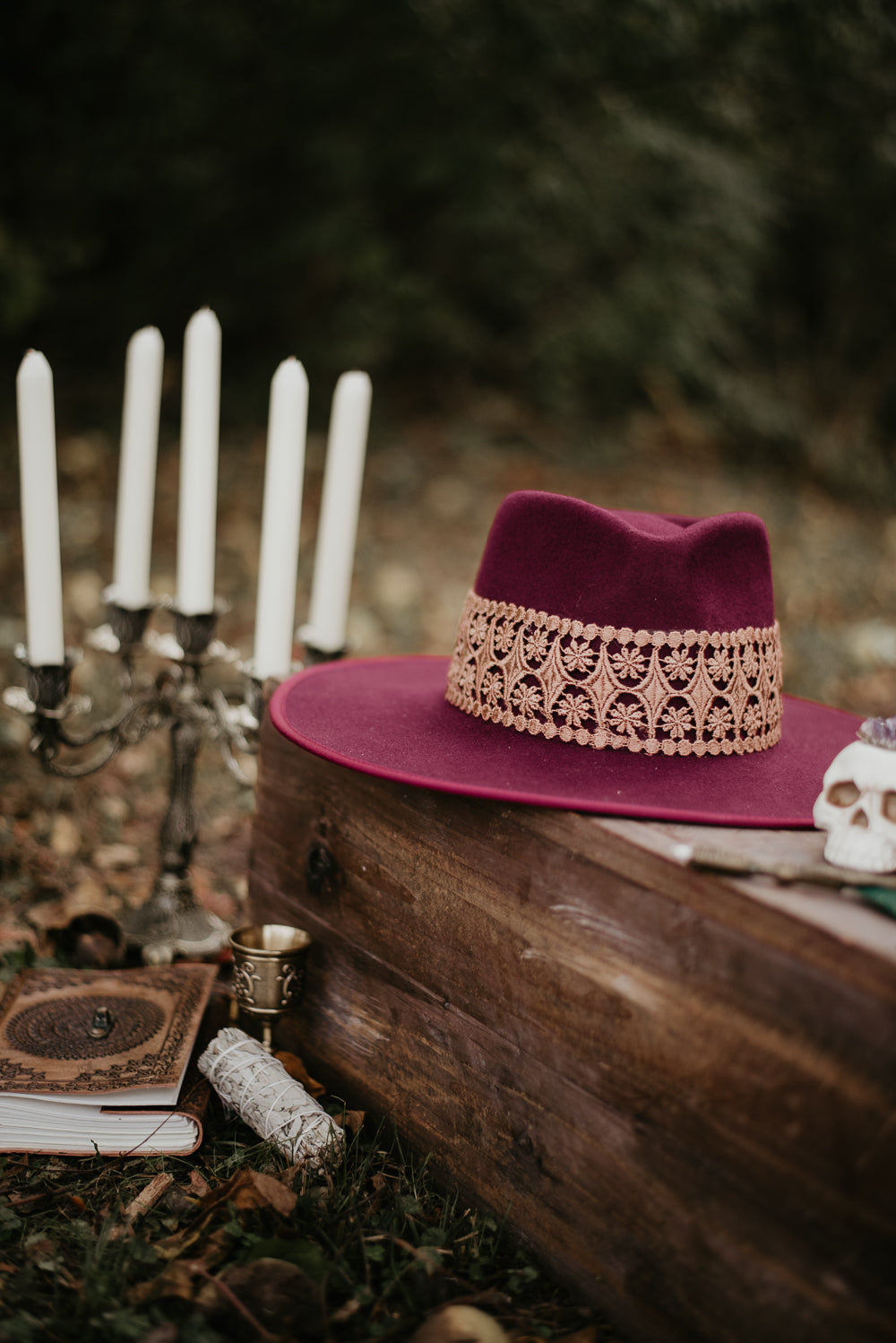 Palmer Rancher Hat, Burgundy