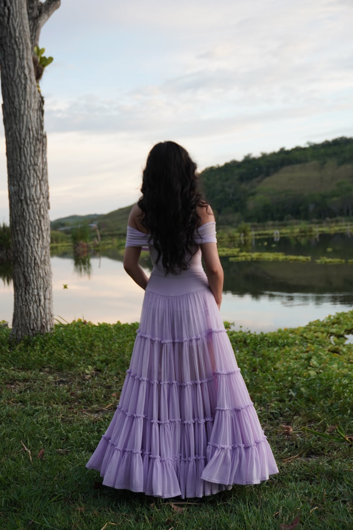 Off the Shoulder Tiered Gown by TransformationsbyTracy - DIY Upcycle Kit