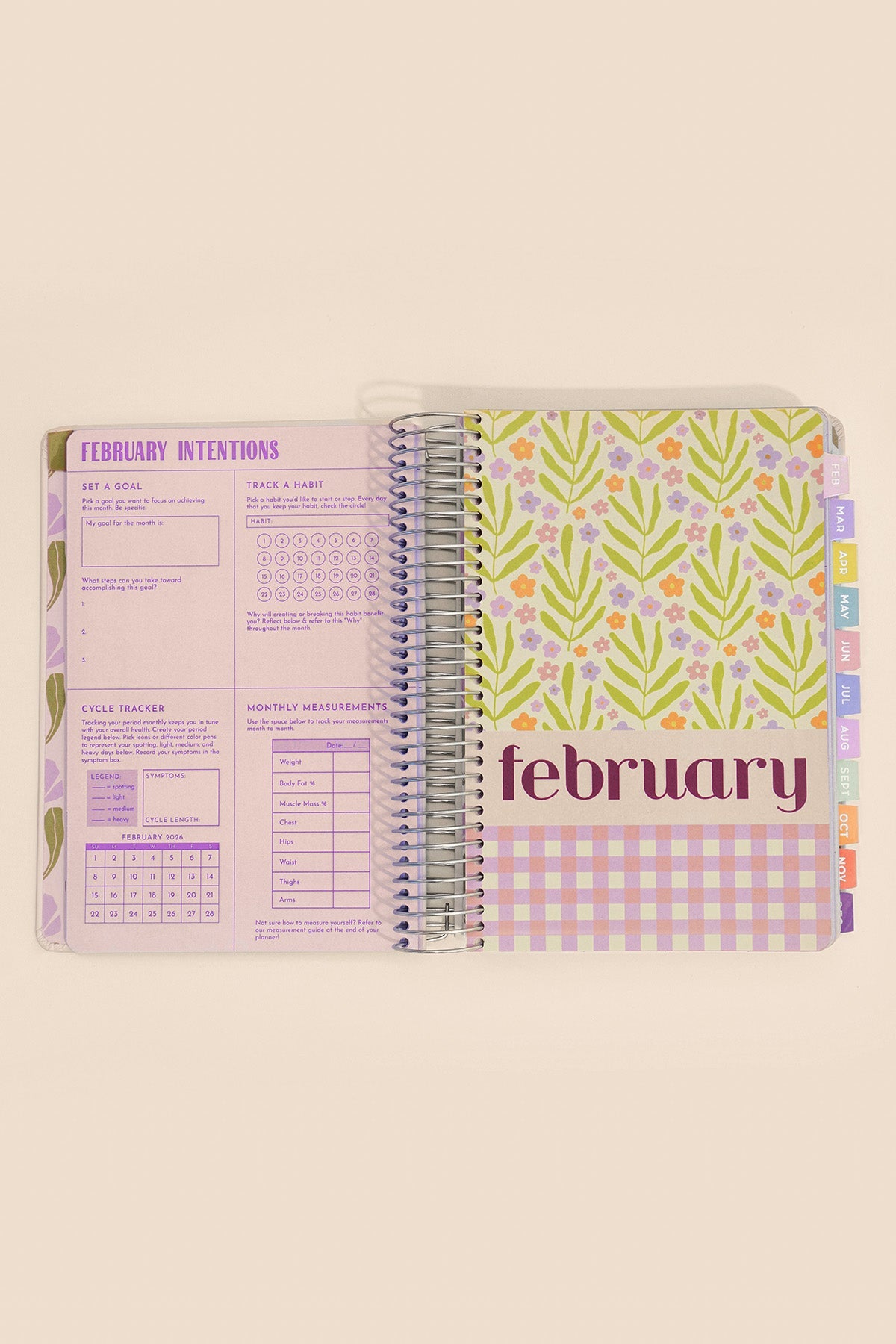 2026 Fit Planner + Stickers - Black Metallic