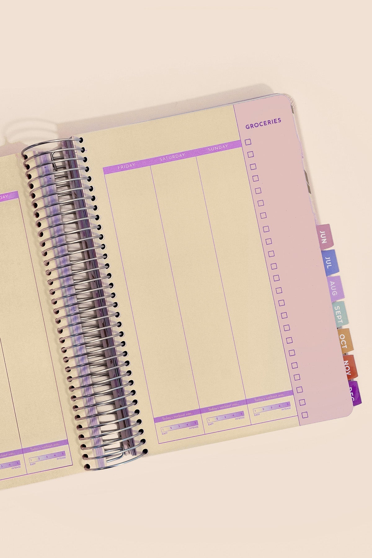 2026 Fit Planner + Stickers - Multicolor Floral
