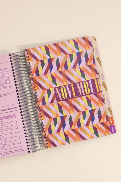 2026 Fit Planner + Stickers - Multicolor Floral