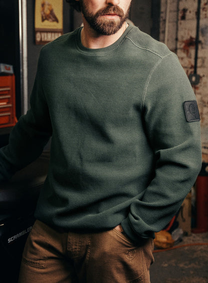 DISSIDENT WAFFLE LONG SLEEVE T-SHIRT