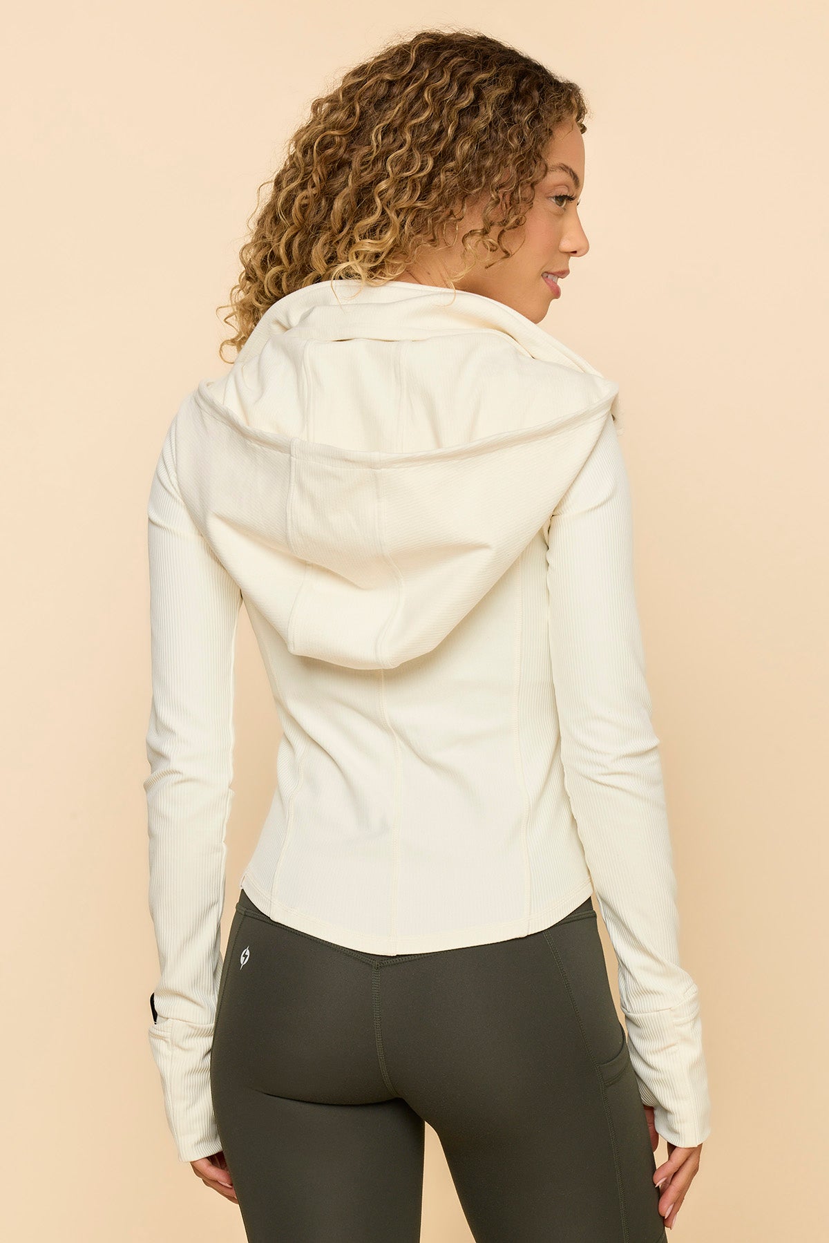 Corset Zip Jacket - Coconut Cream