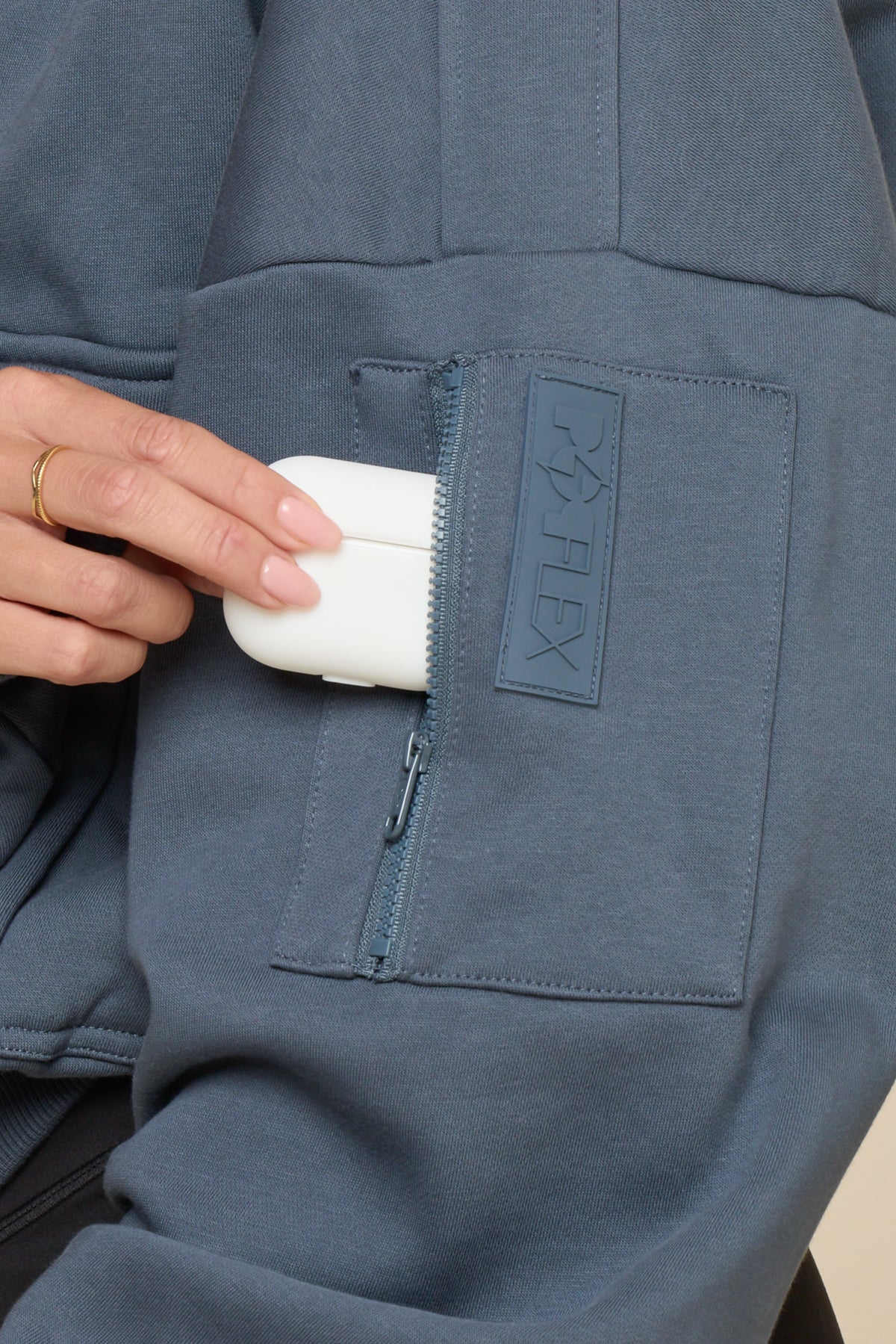 Cloud Bomber Jacket - Denim Blue