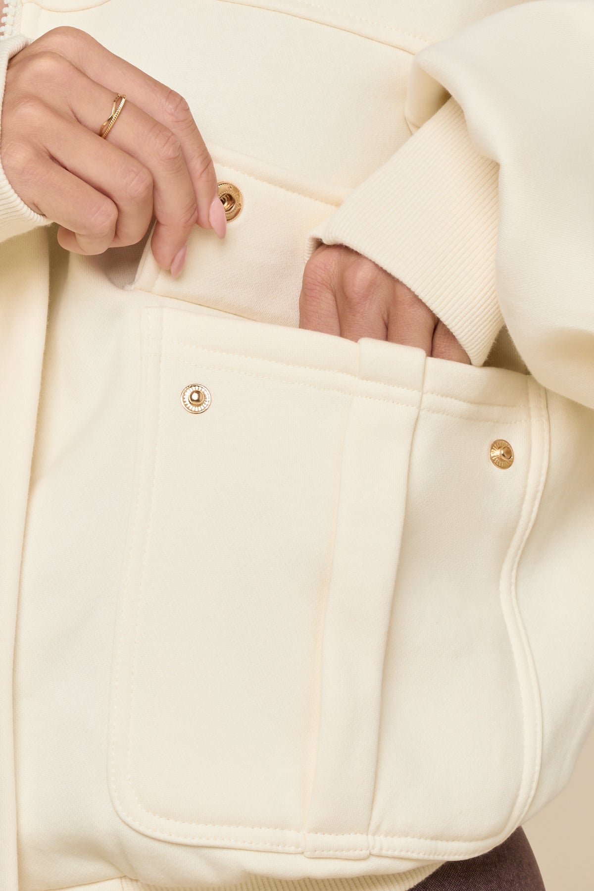 Cloud Bomber Jacket - Ivory