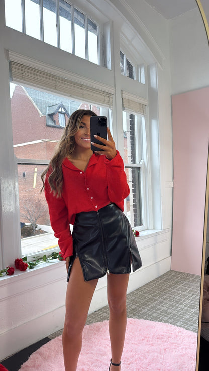 City Sleek Mini Skirt, Black