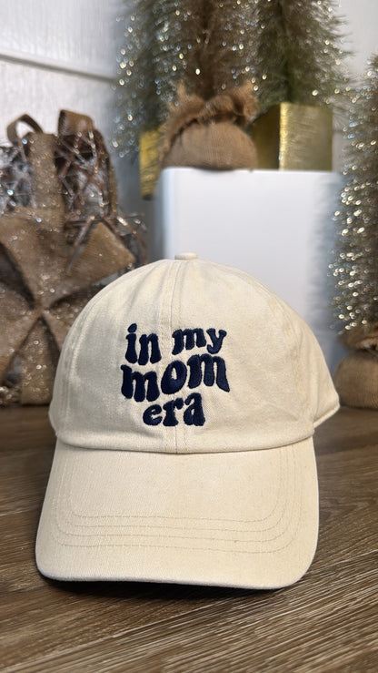 In My Mom Era Baseball Cap, Ivory