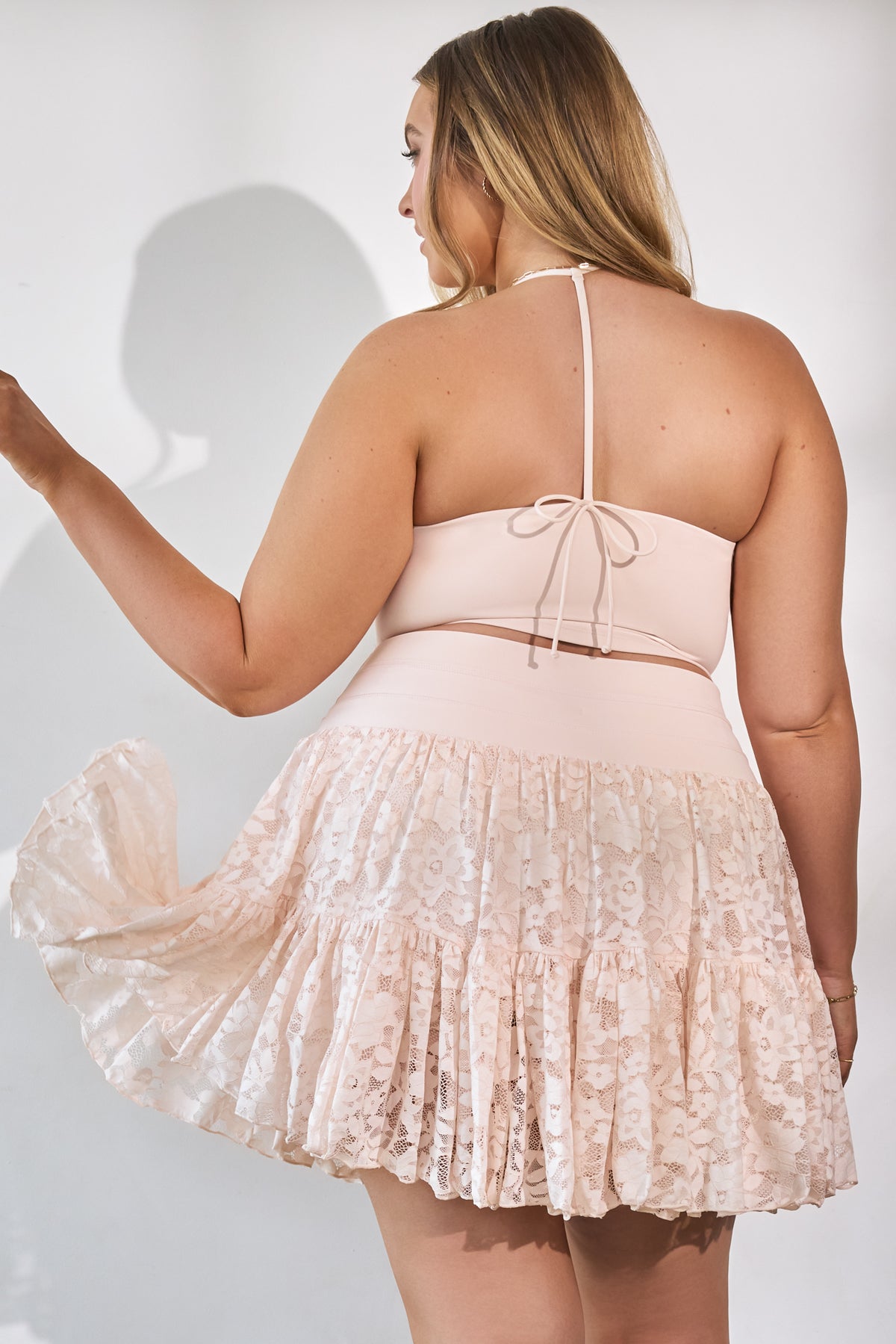 Lace Pirouette Skort - Tutu Pink