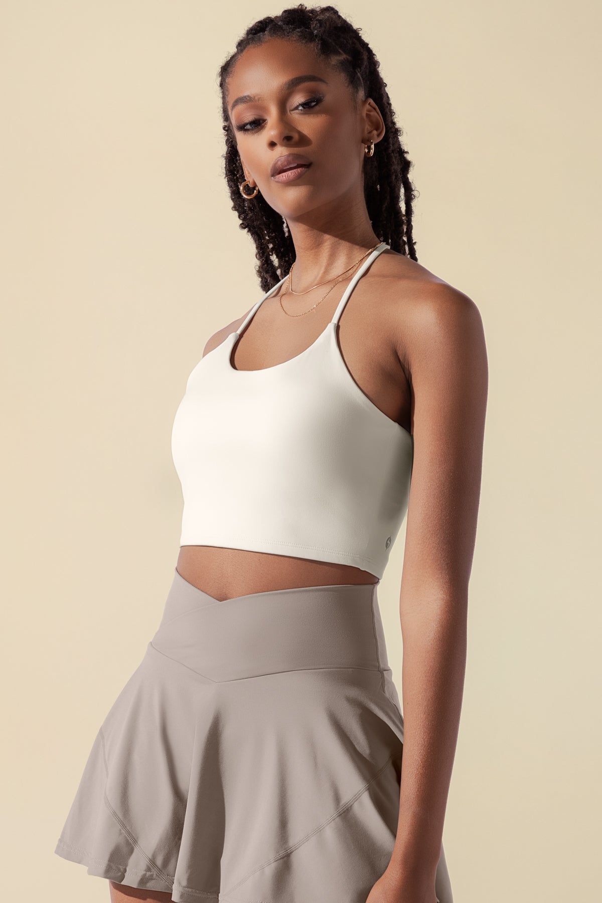 Flexy Crop Top - Cream