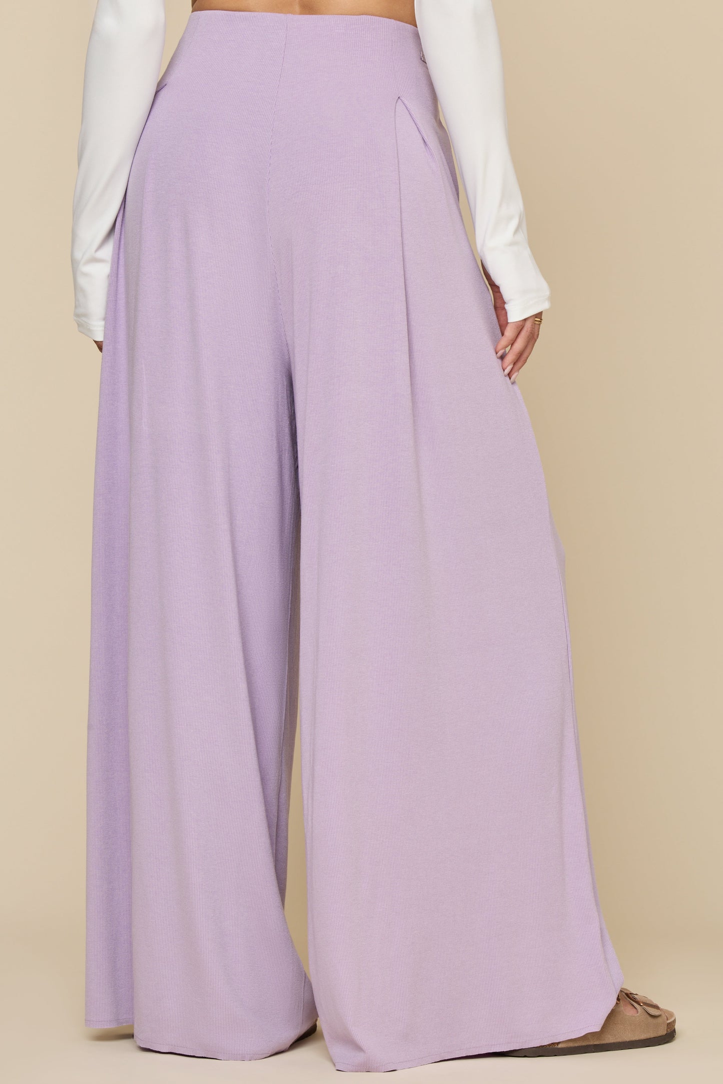 Go with the Flow Wide Leg Pant - Lavender Haze