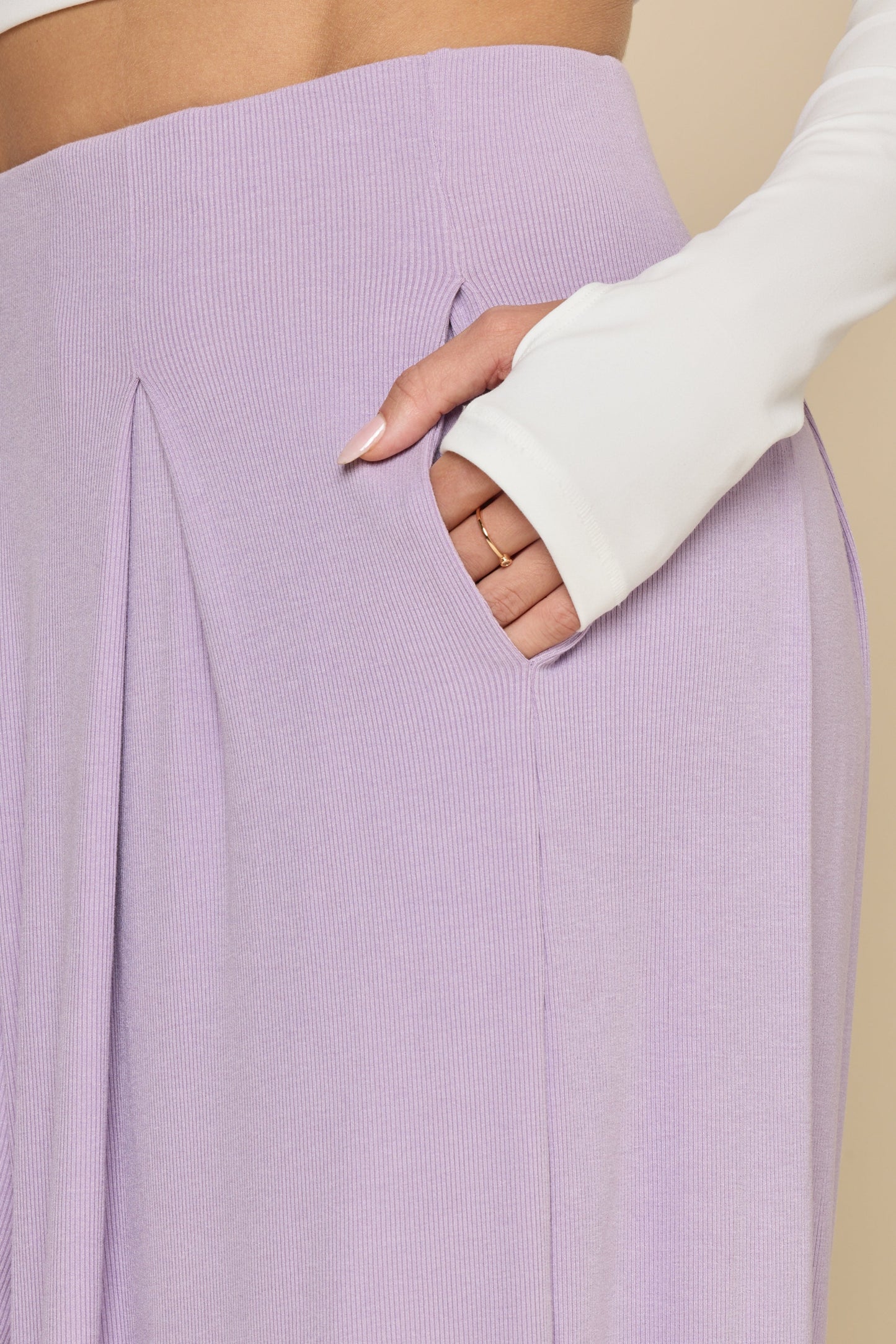 Go with the Flow Wide Leg Pant - Lavender Haze