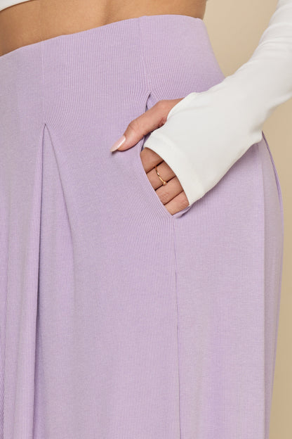 Go with the Flow Wide Leg Pant - Lavender Haze