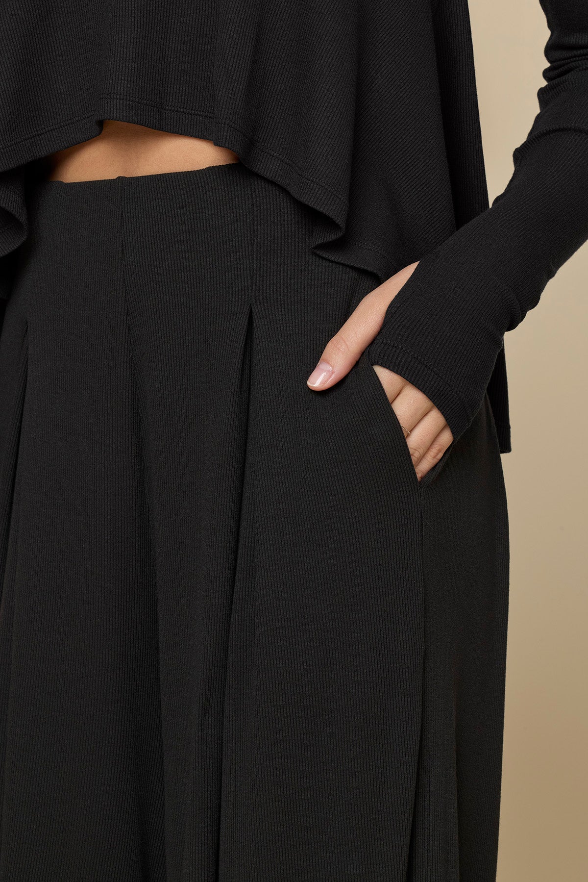 Go with the Flow Wide Leg Pant - Black