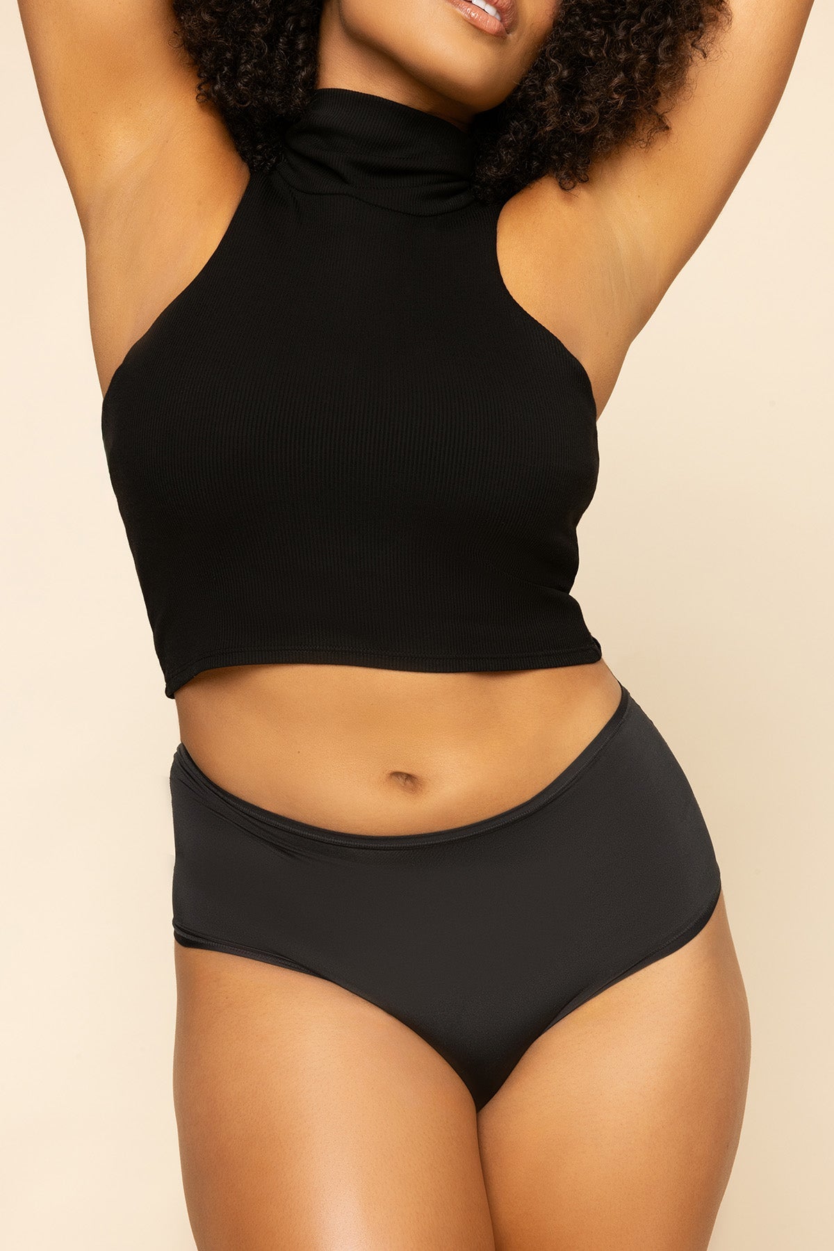Next to Nothing Higher Rise Cheeky Panty - Black