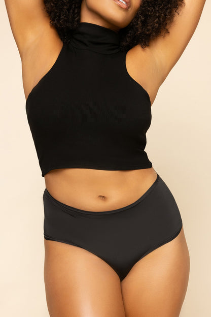 Next to Nothing Higher Rise Cheeky Panty - Black